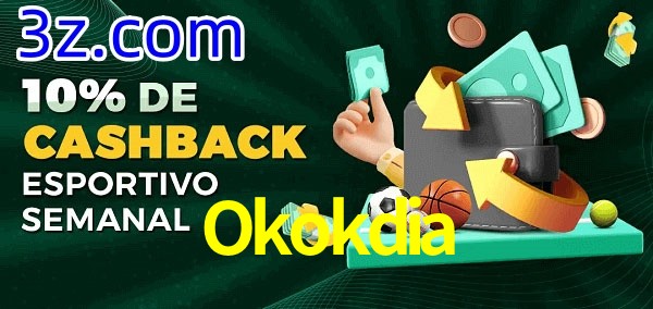 10% de bônus de cashback na Okokdia